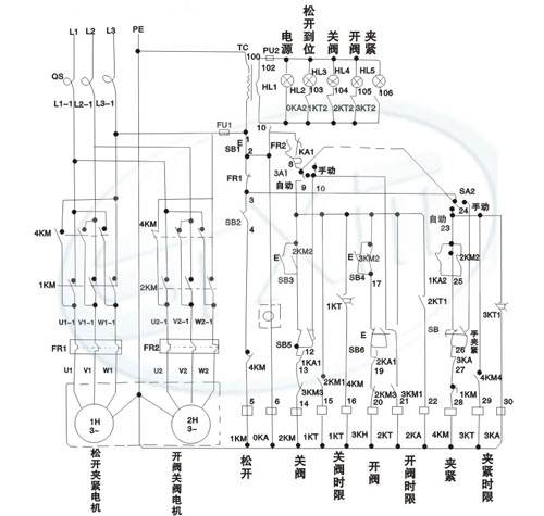 盲板閥控制原理圖 盲板閥控制原理圖